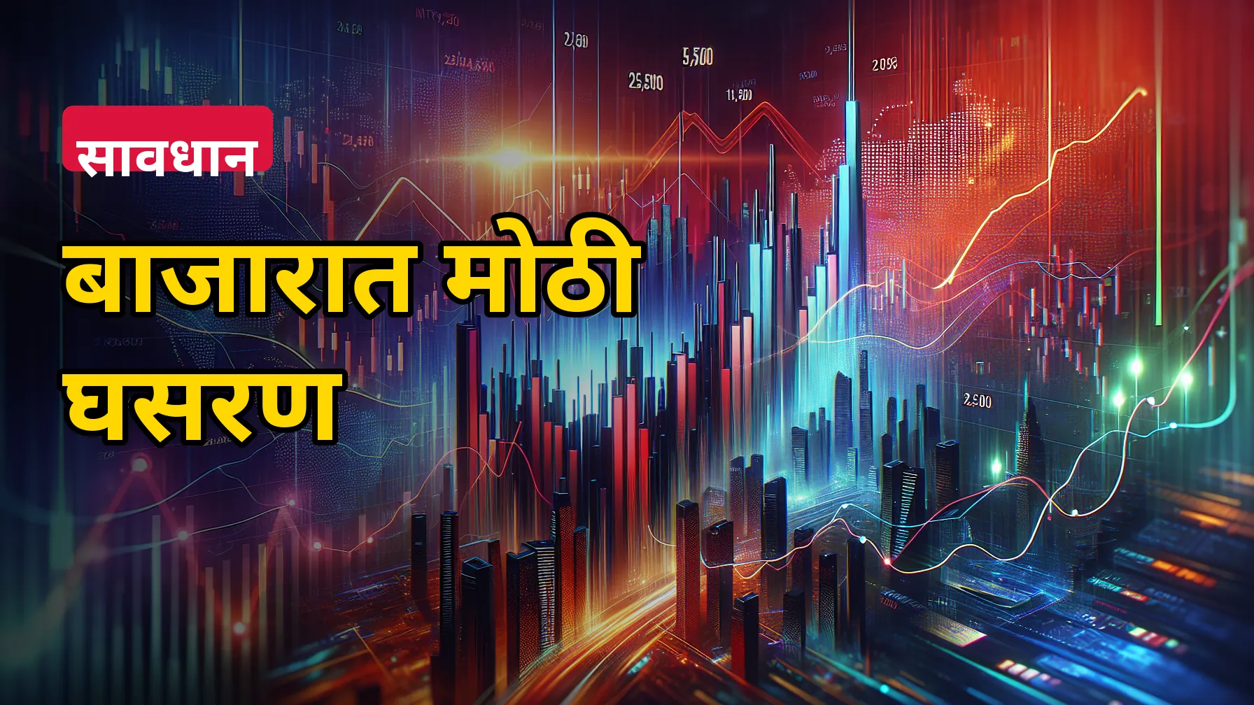 आज शेअर बाजार एवढा का कोसळला? सेन्सेक्स 1,500 अंकांनी घसरला, निफ्टी 23,600 खाली