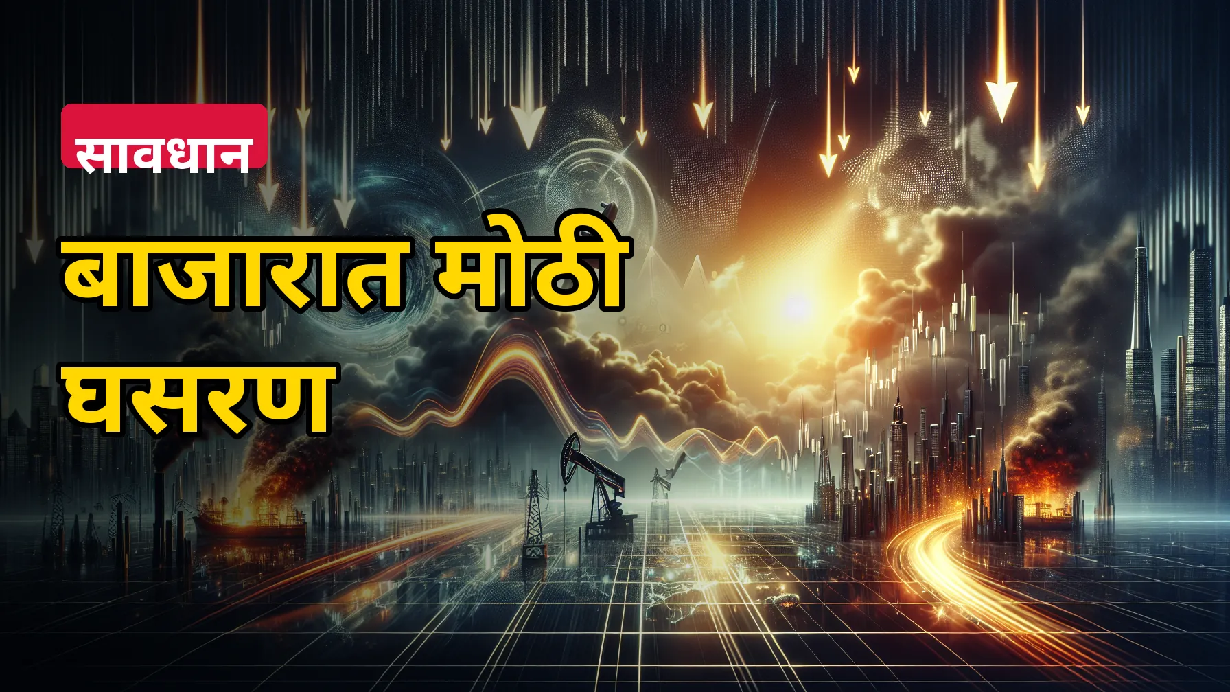 आज शेअर बाजार एवढा का घसरला? सेन्सेक्स 700+ अंकांनी कोसळला, निफ्टी 23,900 खाली
