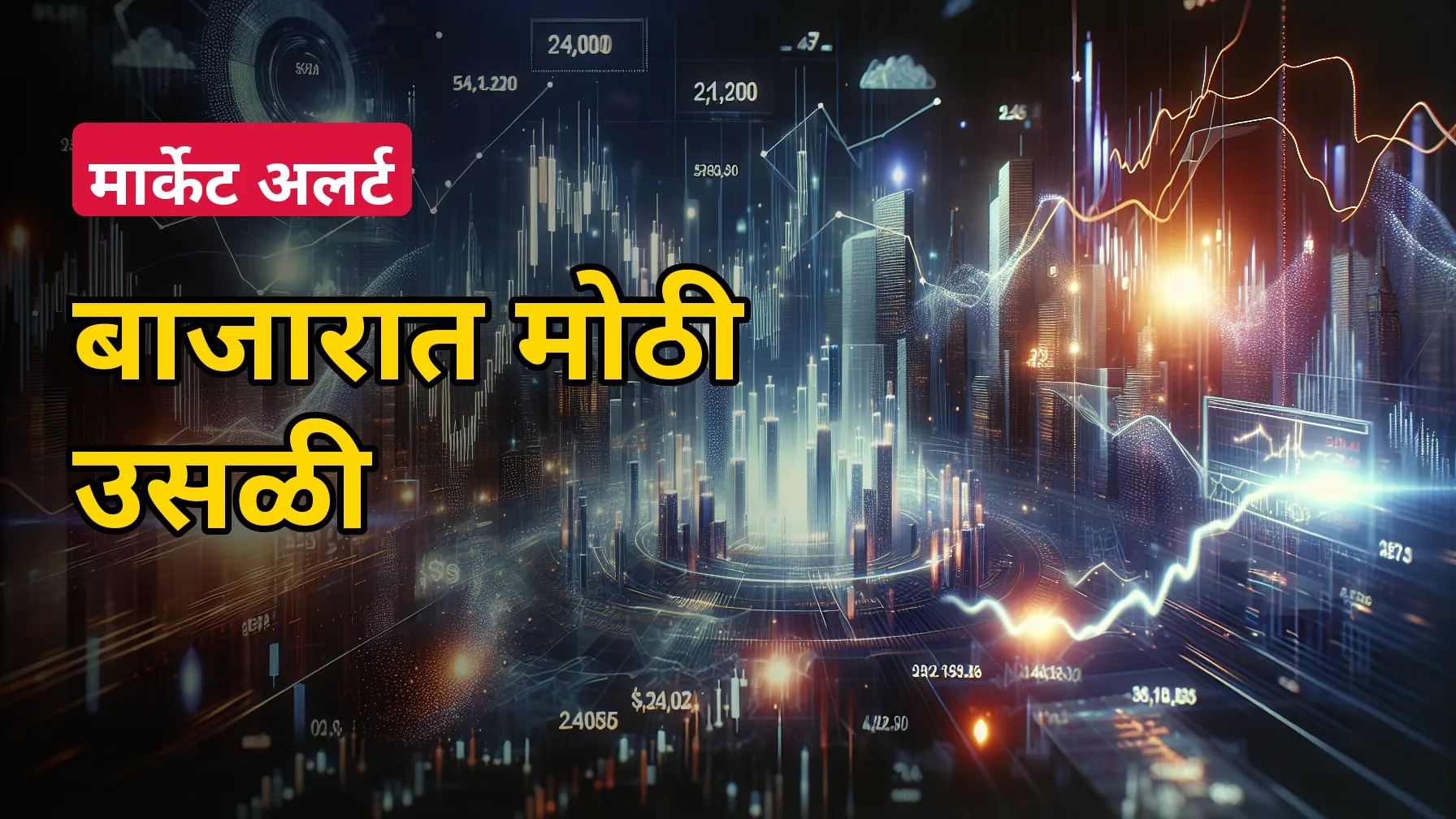 आज शेअर बाजारात अचानक जोरदार उसळी का आली? सेन्सेक्स 1,200+ अंकांनी धावला, निफ्टी 24,200 पार